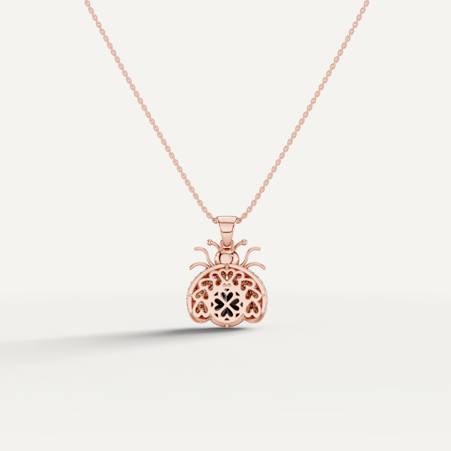Miss Bug, Bug Pendant in 14K Rose Gold