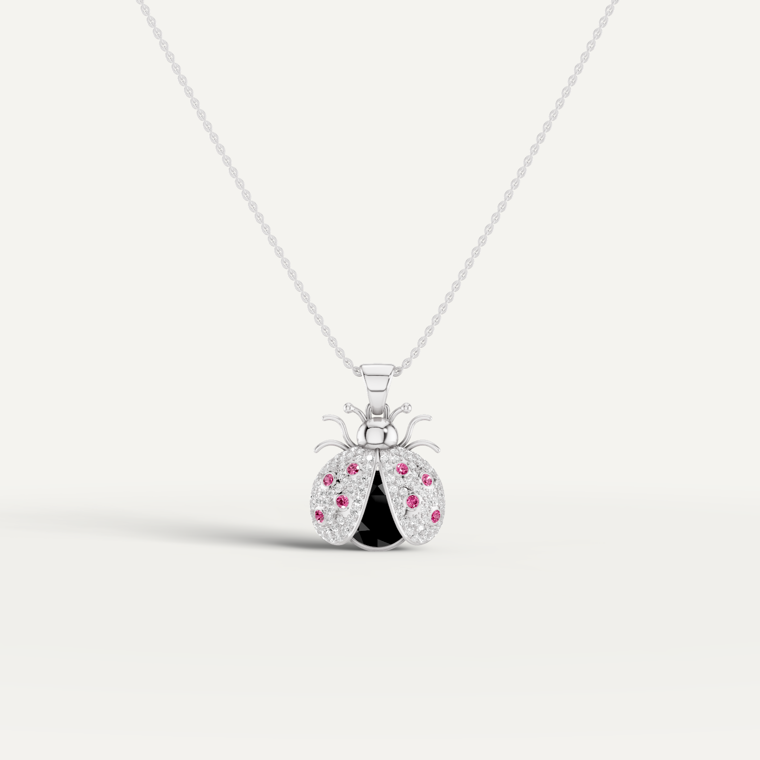 Miss Bug, Bug Pendant in 14K White Gold