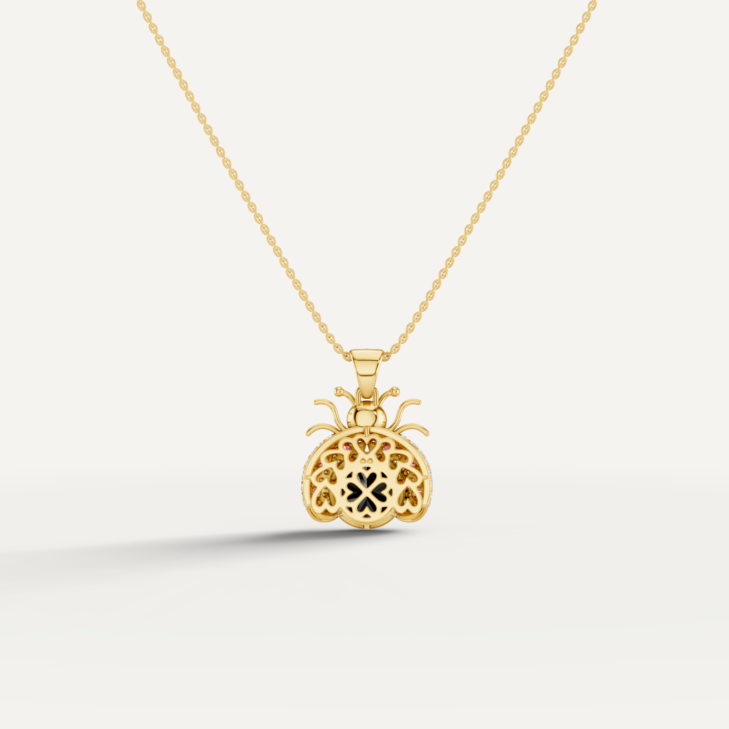 Miss Bug, Bug Pendant in 14K Yellow Gold