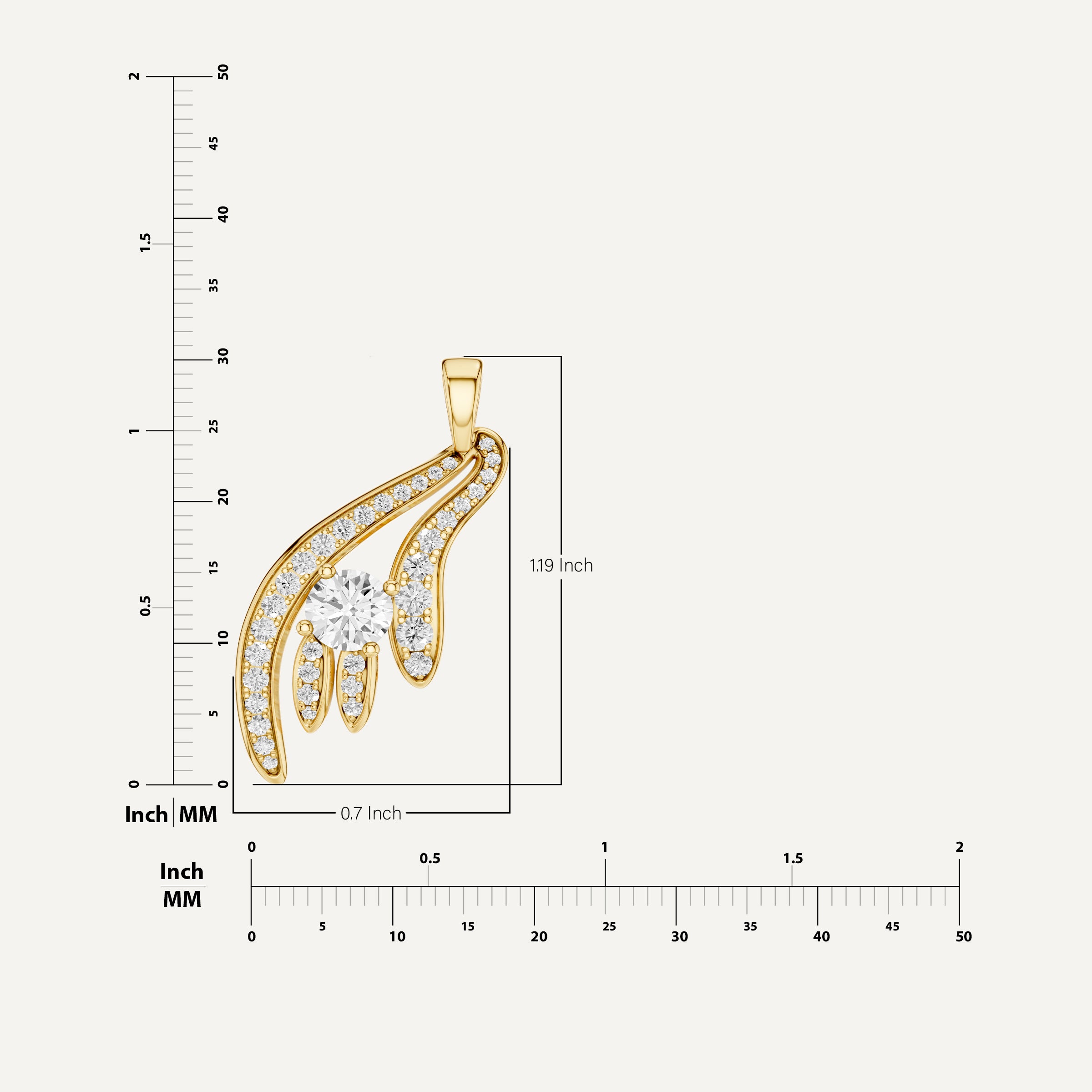 Pawluck, Rabbit’s Foot Pendant in 18K Yellow Gold