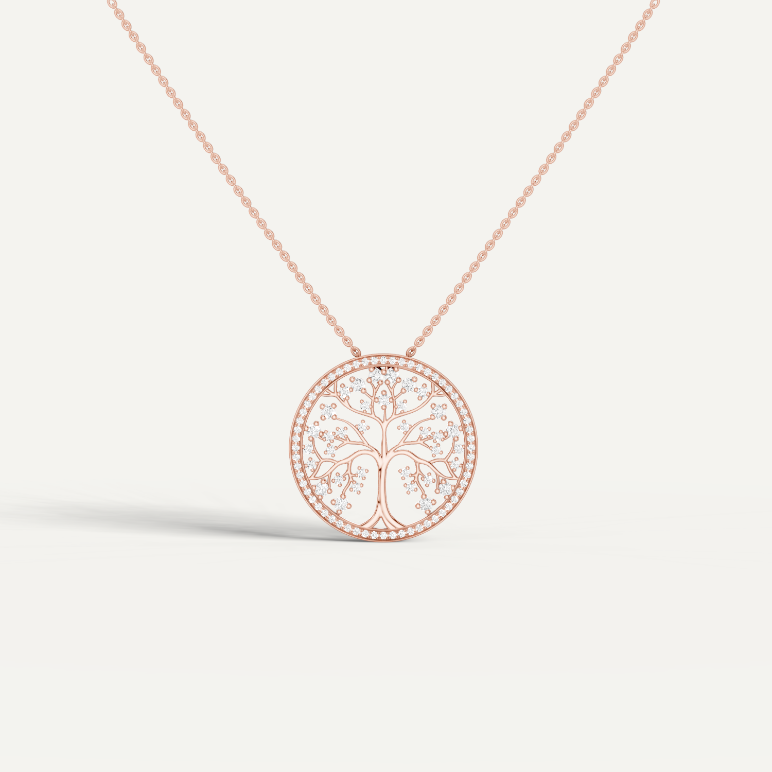 Arbora, Tree of Life Pendant in 18K Rose Gold