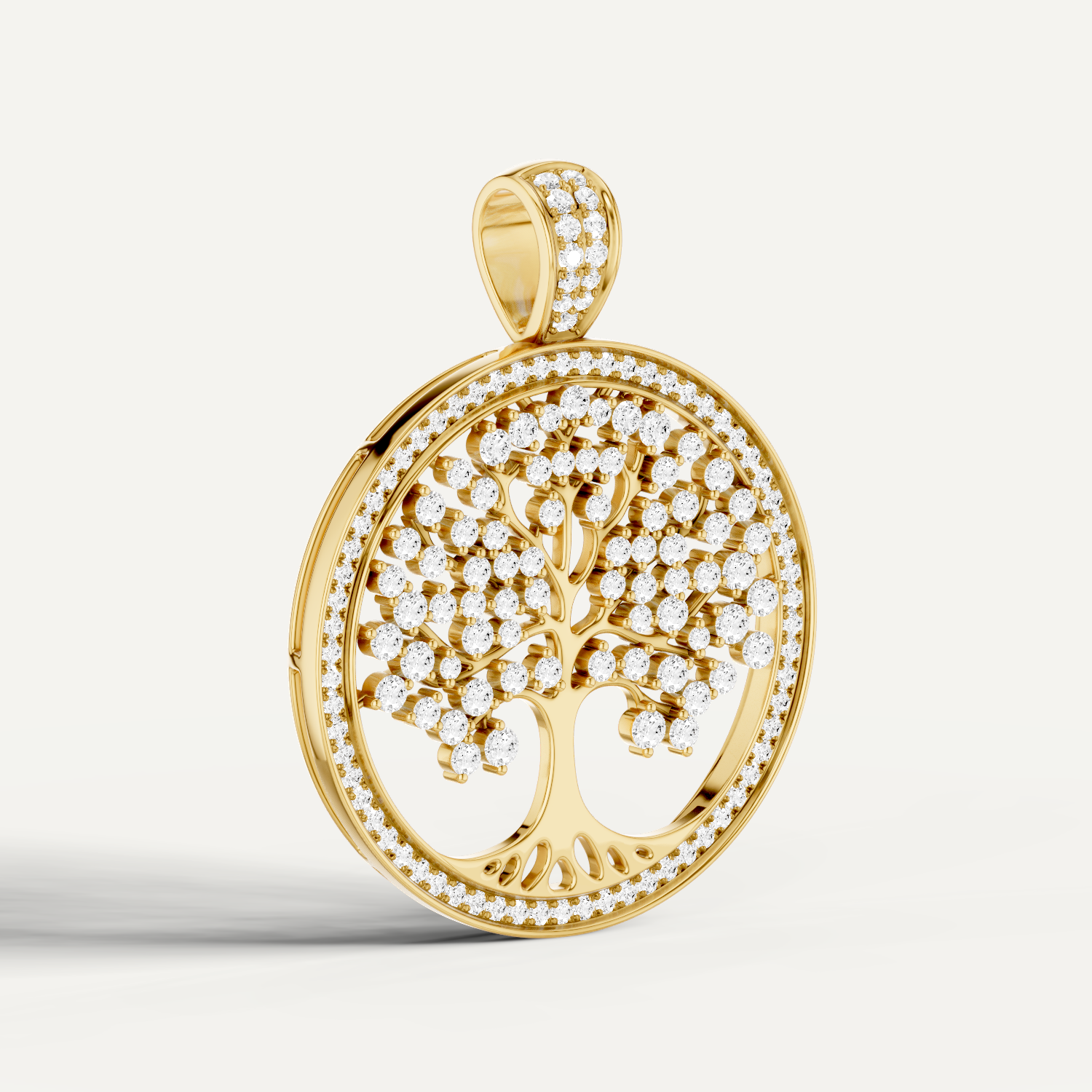 Vita, Tree of Life Pendant in 18K Yellow Gold