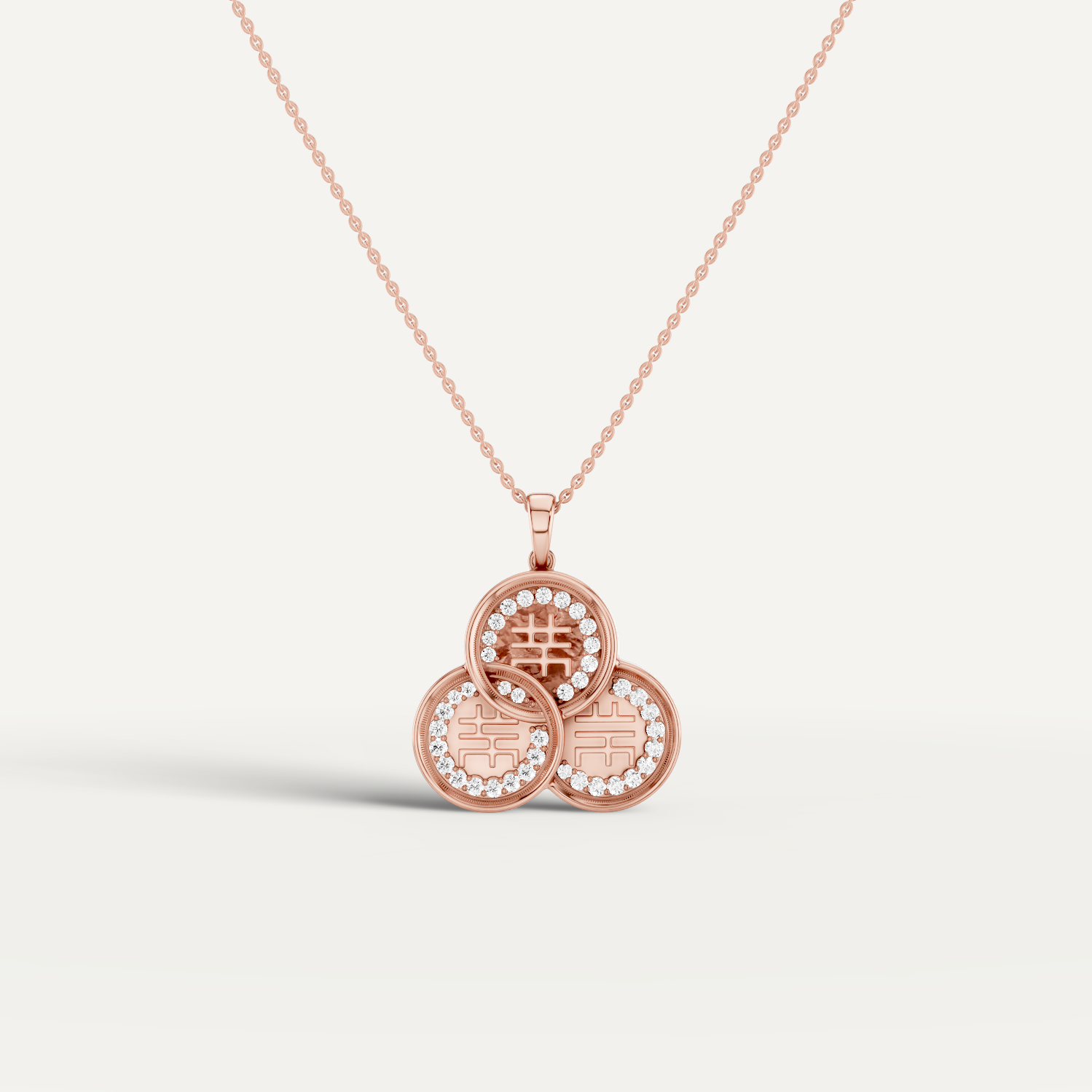 Chiclove, Feng Shui Pendant in 14K Rose Gold