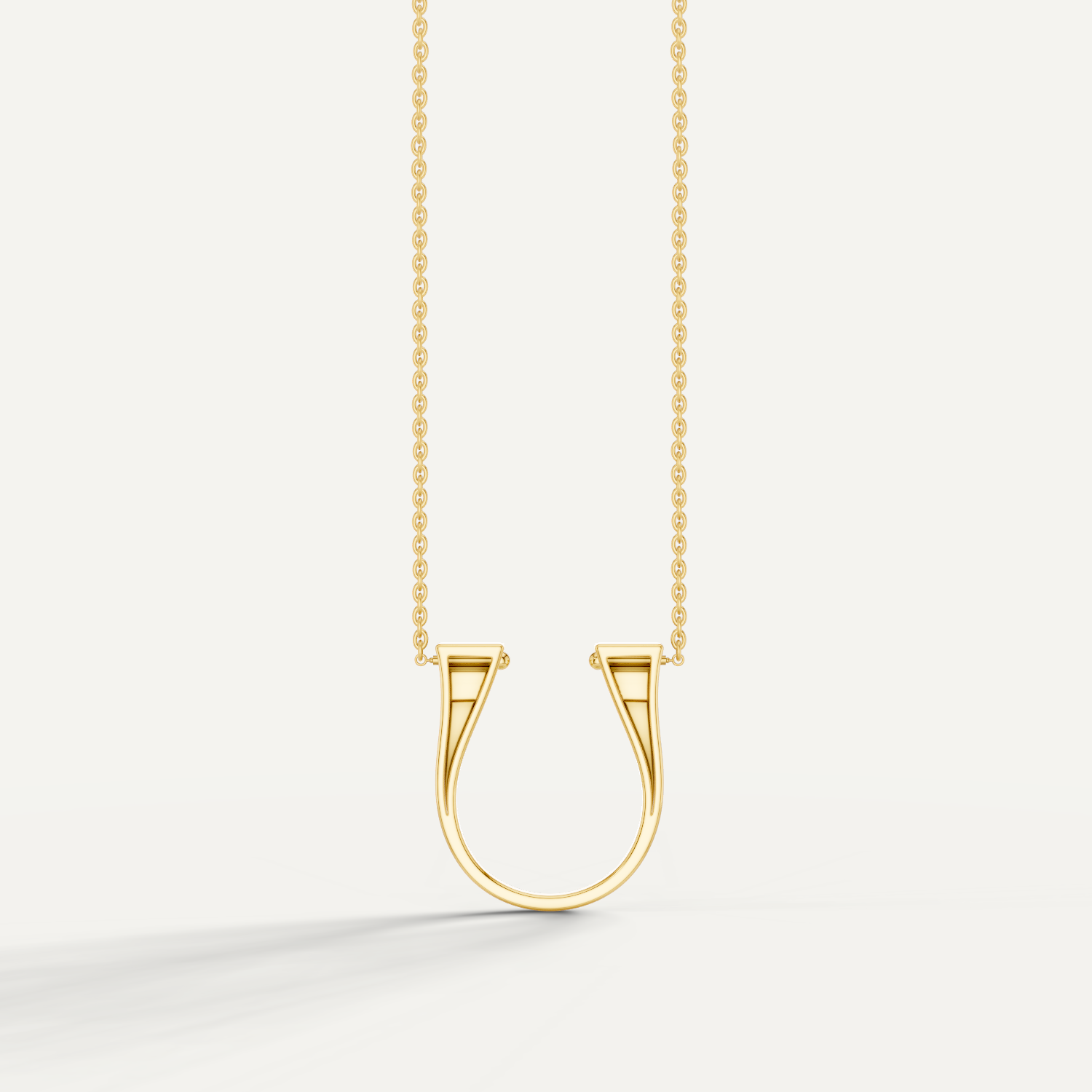 Lightspur, Horseshoe, Pendant in 14K Yellow Gold