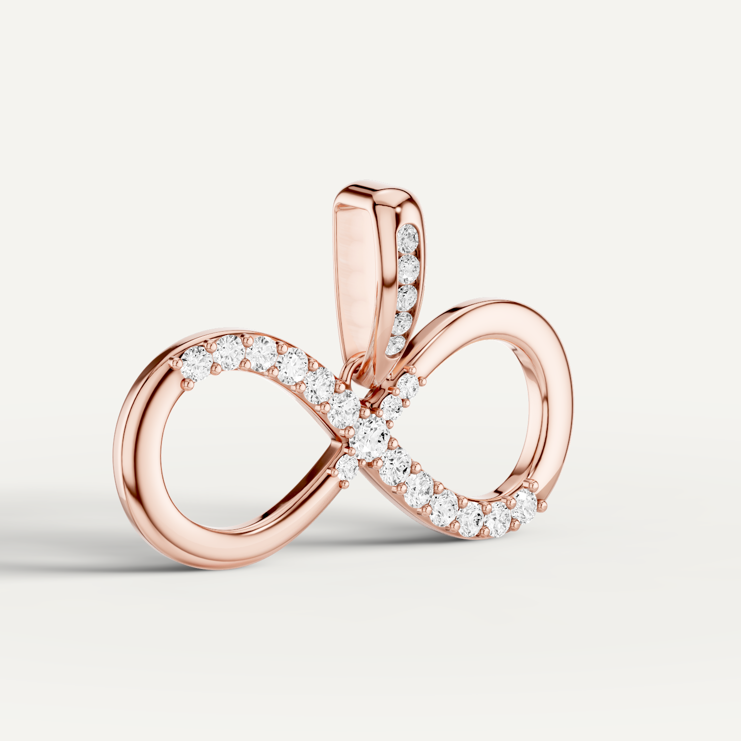 Eternia, Infinity Pendant in 18K Rose Gold
