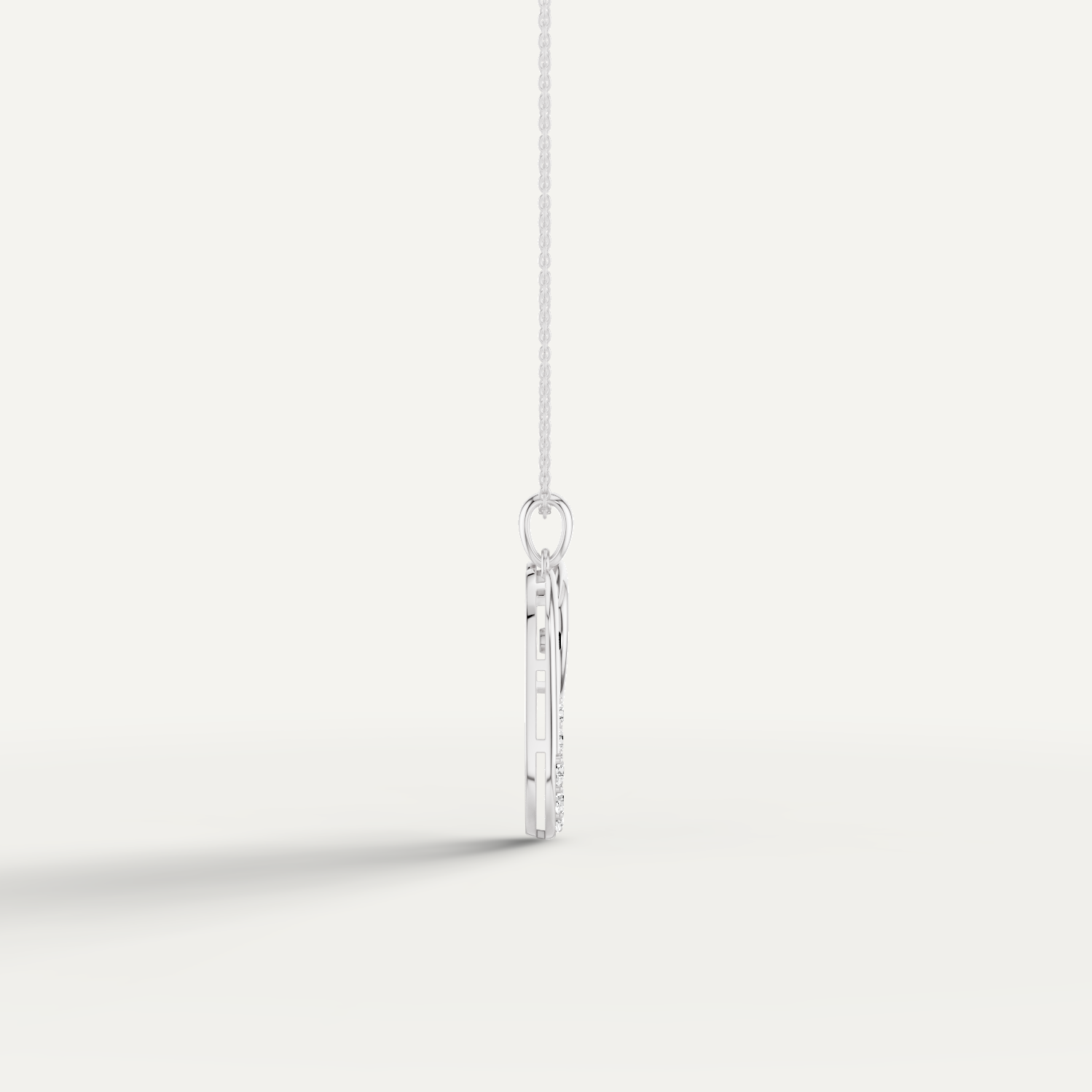 Elli, Elephant Pendant in 18K White Gold