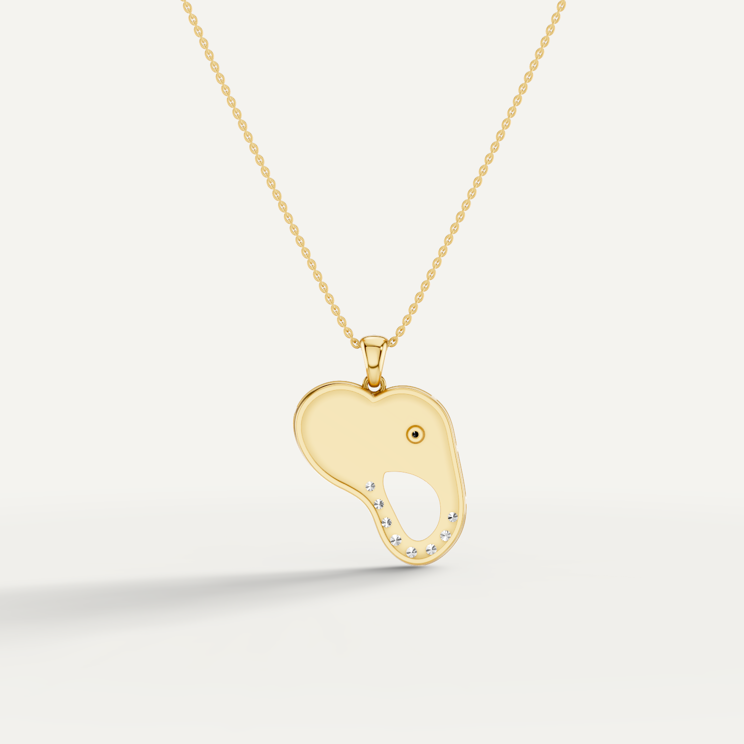 Elli, Elephant Pendant in 14K Yellow Gold