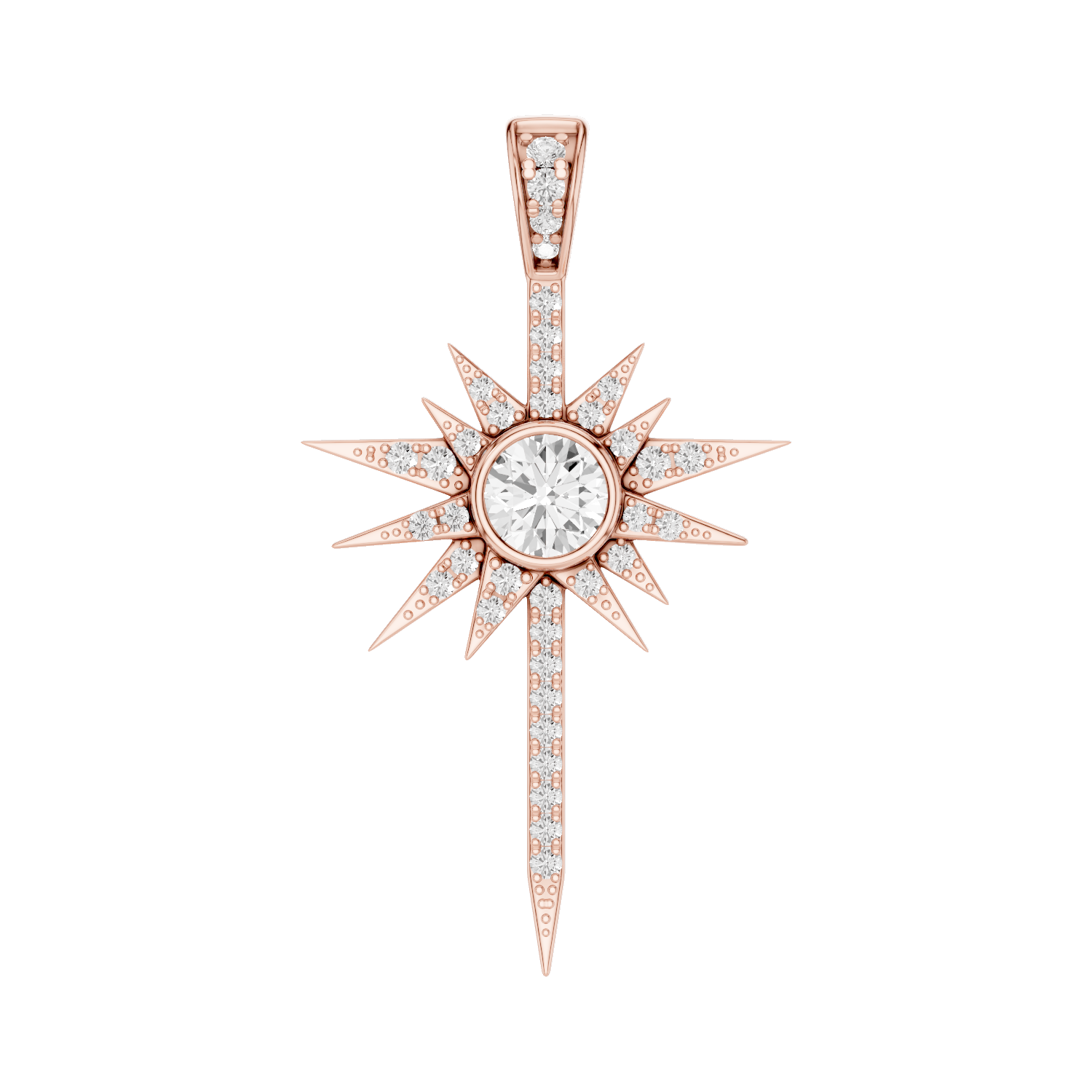 Skyglint, Shooting Star Pendant, Rose Gold