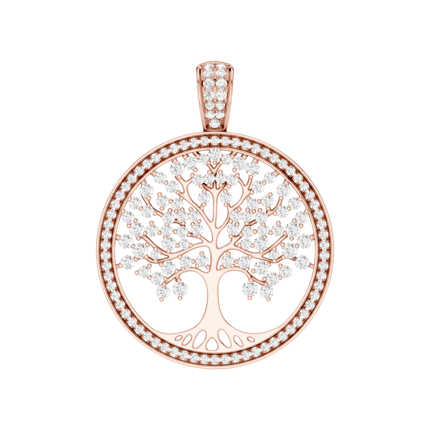 Vita, Tree of Life Pendant, Rose Gold
