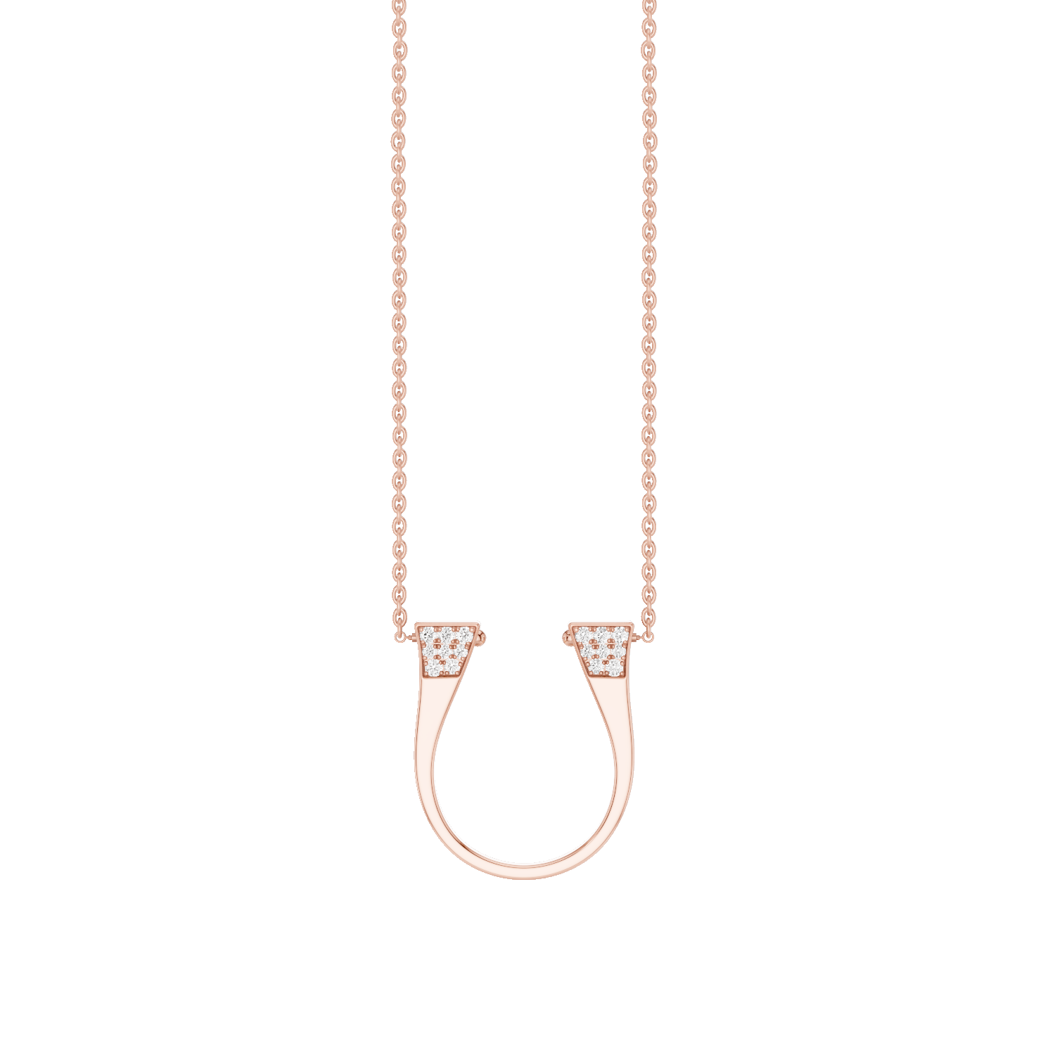 II, Horseshoe, Pendant, Rose Gold