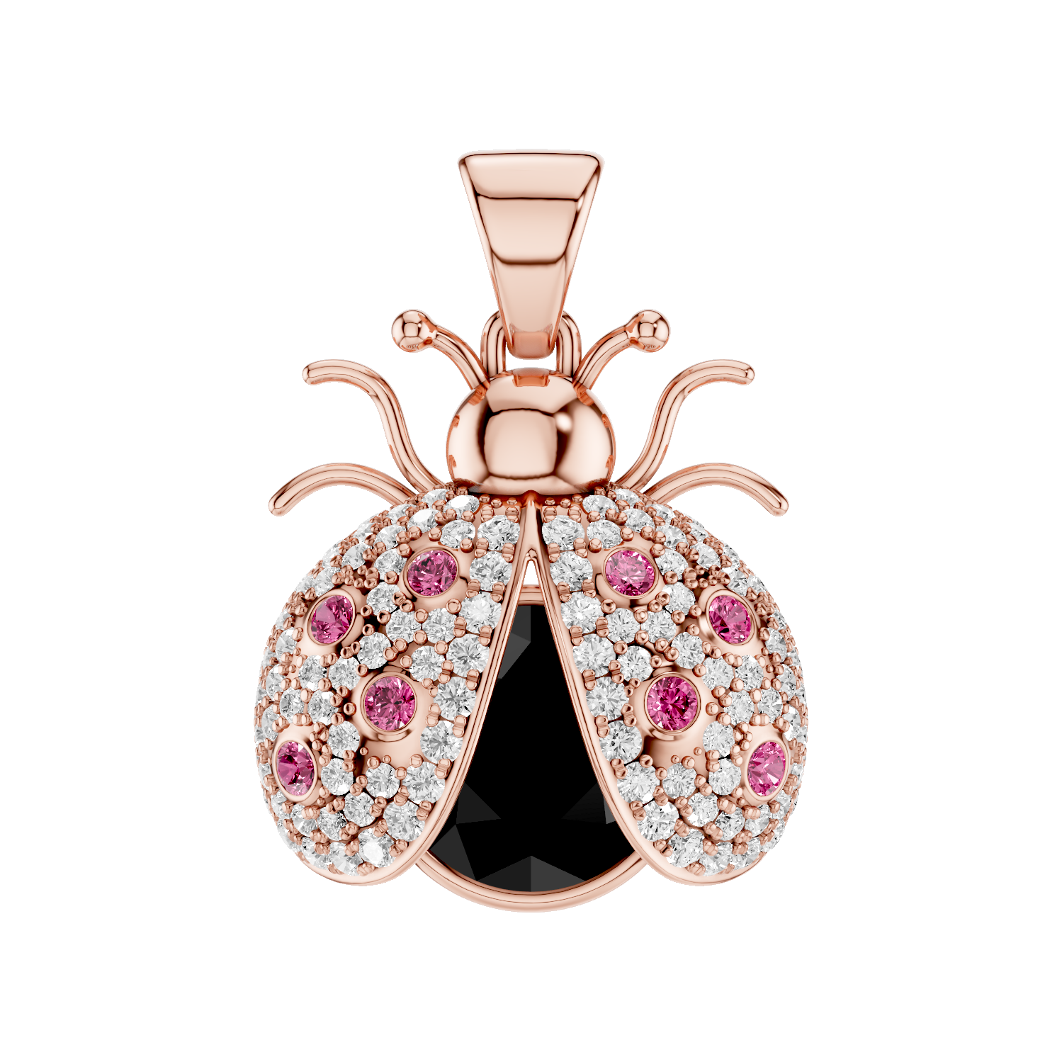 Miss Bug, Bug Pendant, Rose Gold