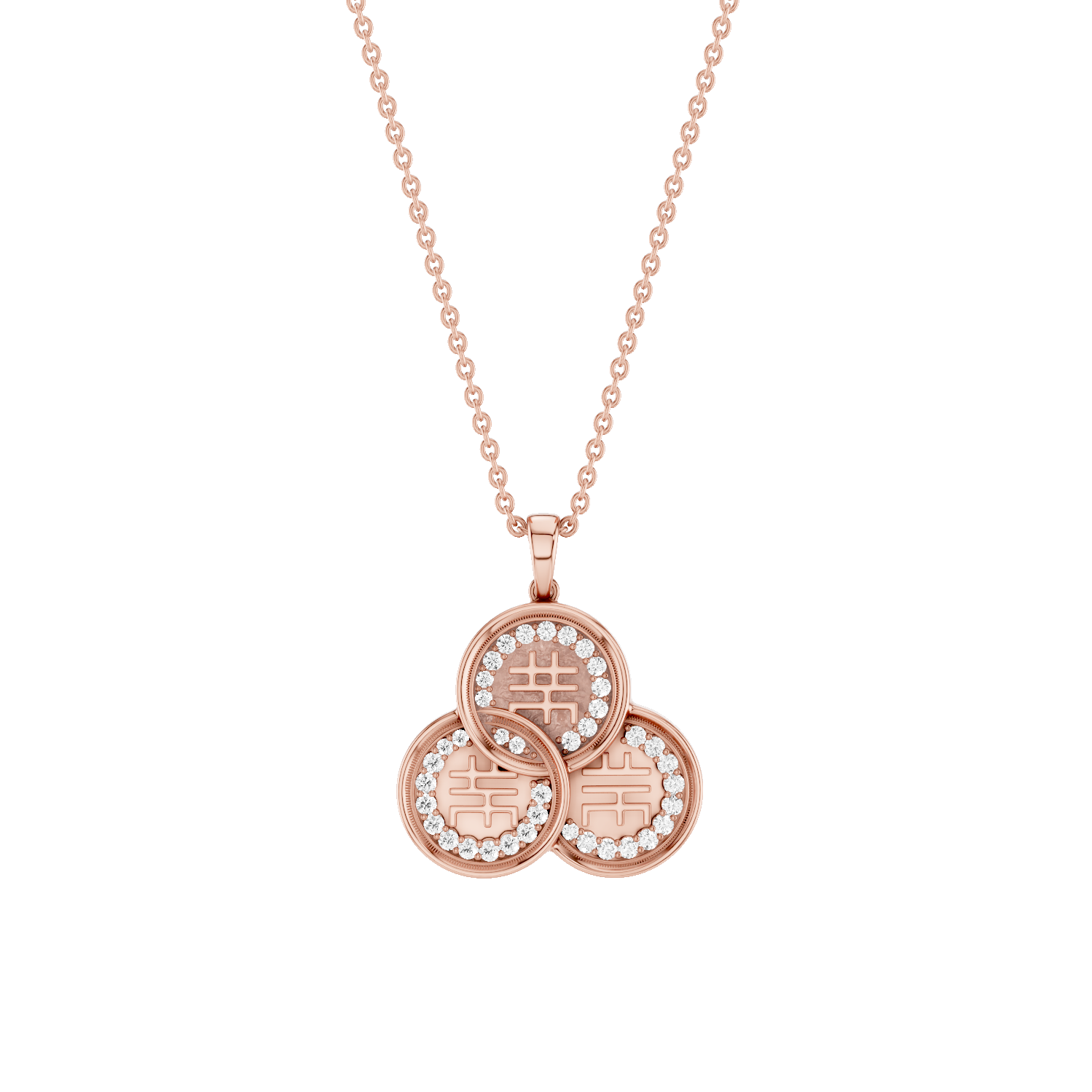 Chiclove, Feng Shui Pendant, Rose Gold