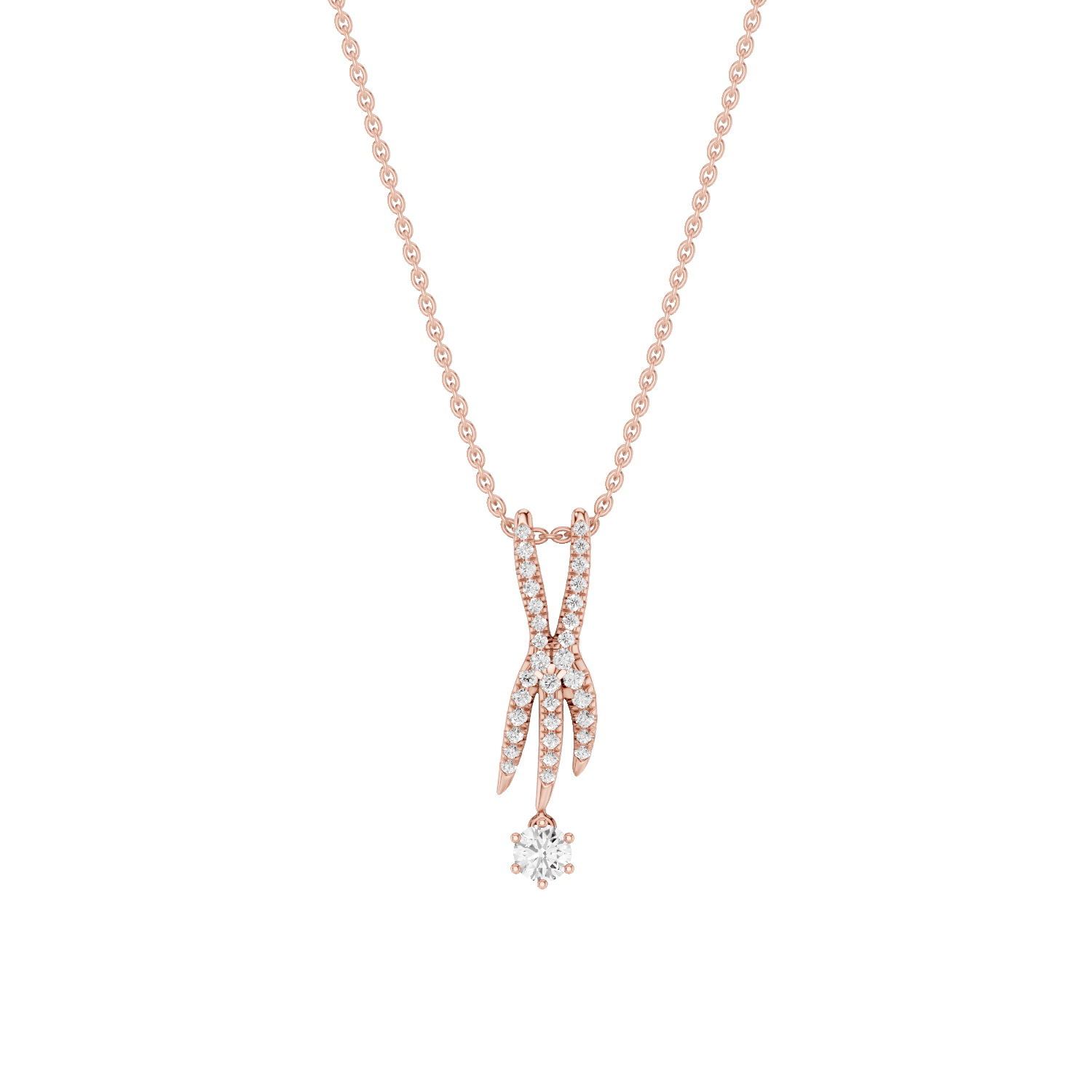 Lightfoot, Rabbit’s Foot Pendant, Rose Gold