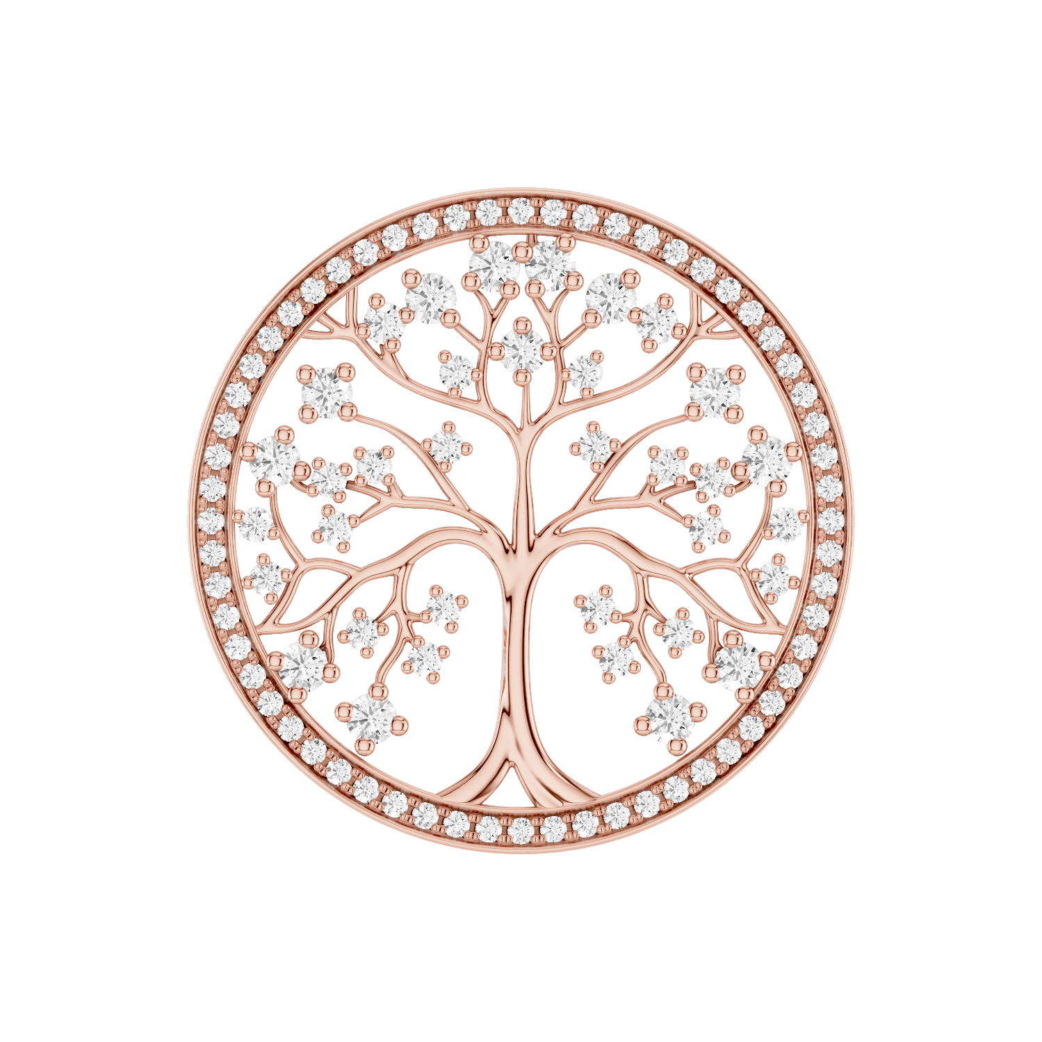 Arbora, Tree of Life Pendant, Rose Gold
