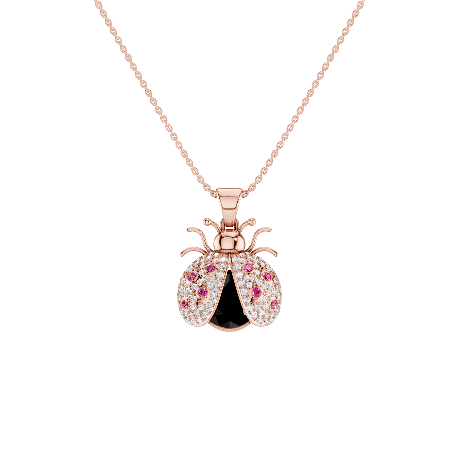 Miss Bug, Bug Pendant, Rose Gold