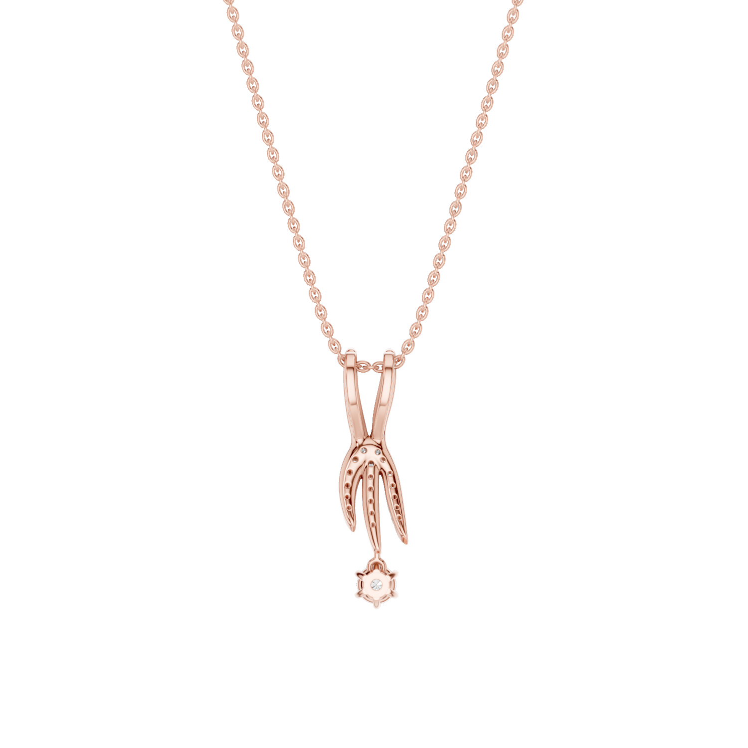 Lightfoot, Rabbit’s Foot Pendant, Rose Gold