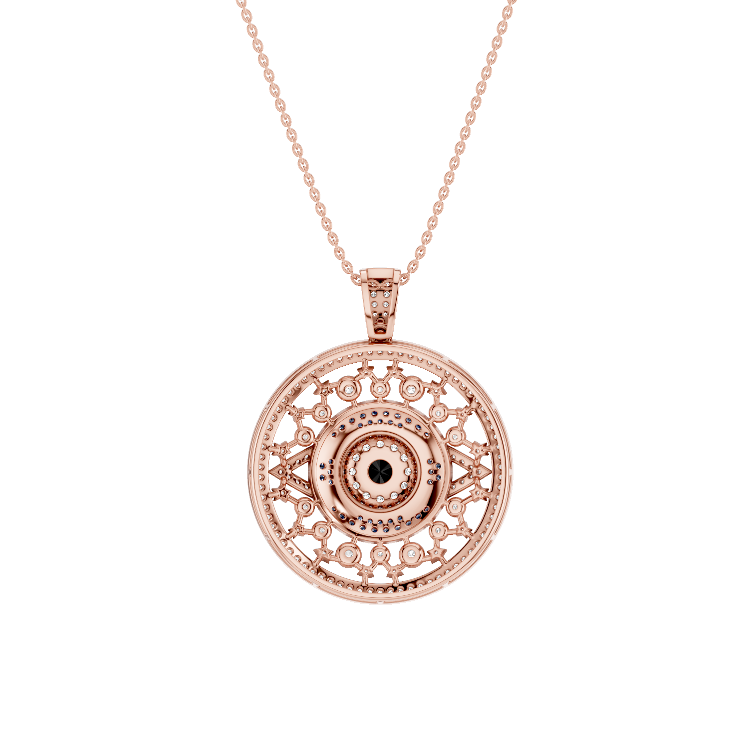 Occulux, Evil Eye Pendant, Rose Gold