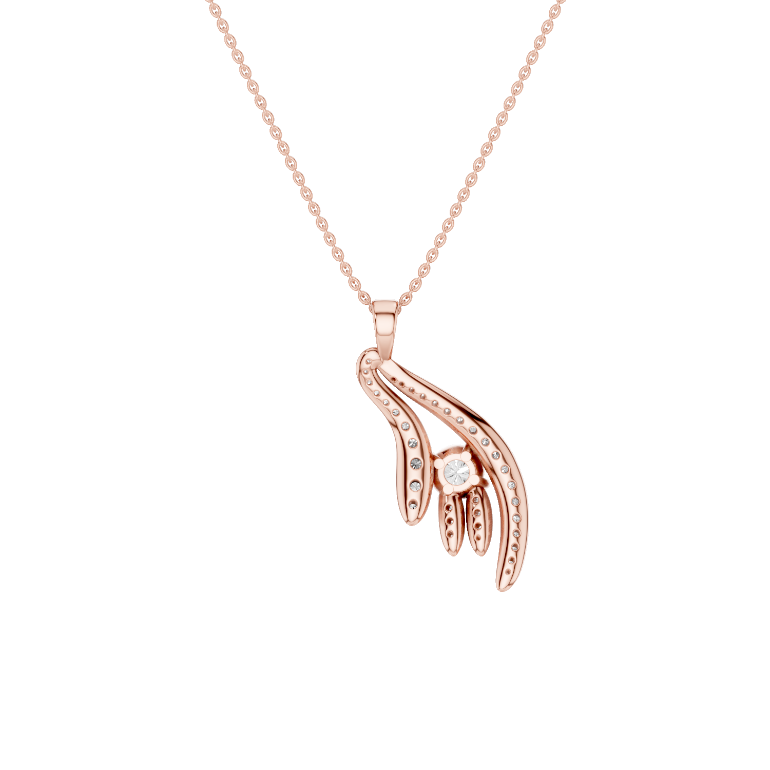 Pawluck, Rabbit’s Foot Pendant, Rose Gold