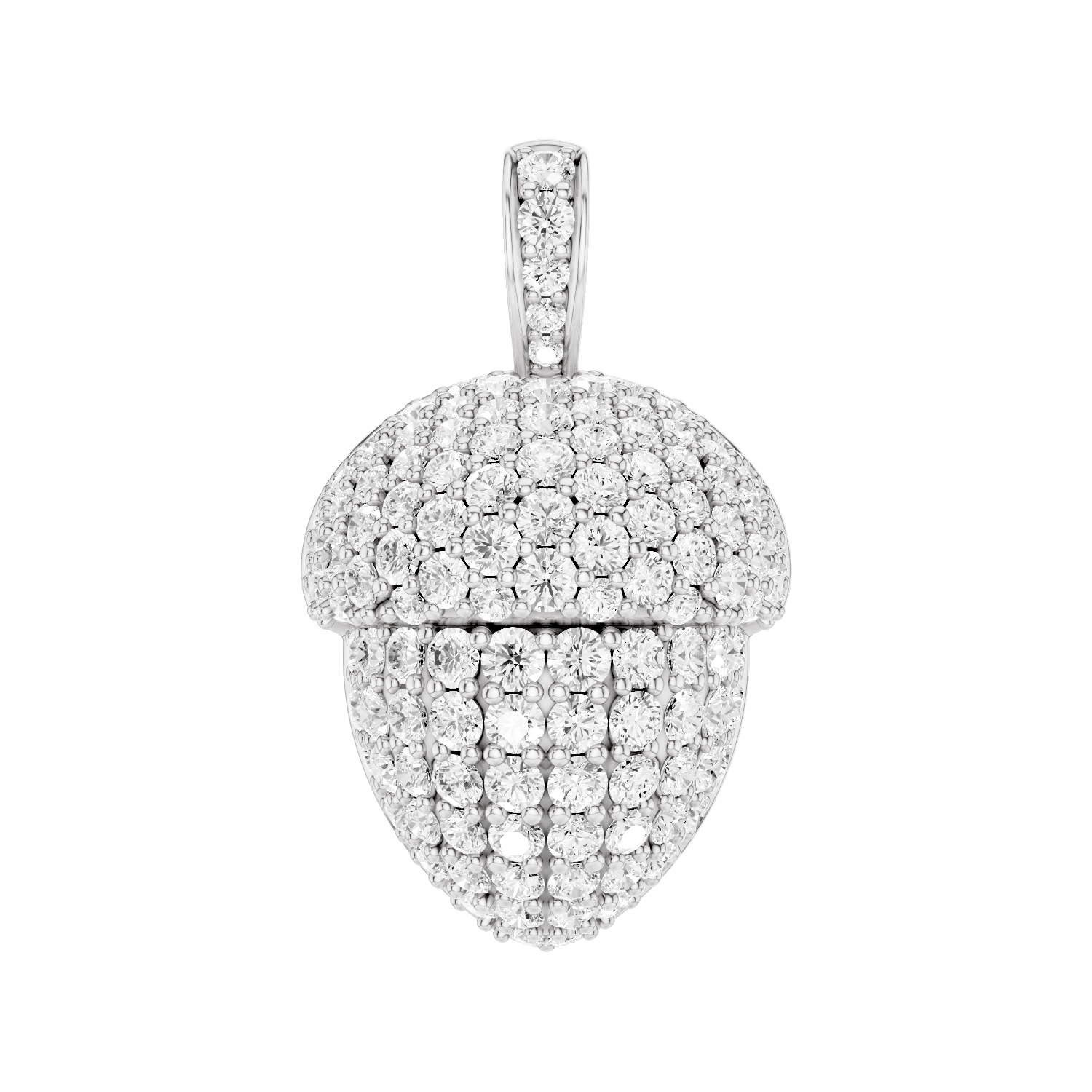 Oaklore, Acorn Pendant, White Gold