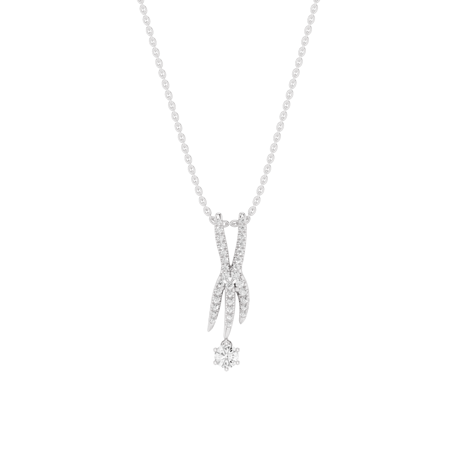 Lightfoot, Rabbit’s Foot Pendant, White Gold