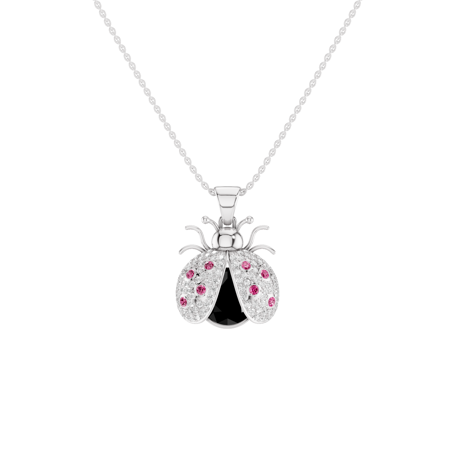 Miss Bug, Bug Pendant, White Gold