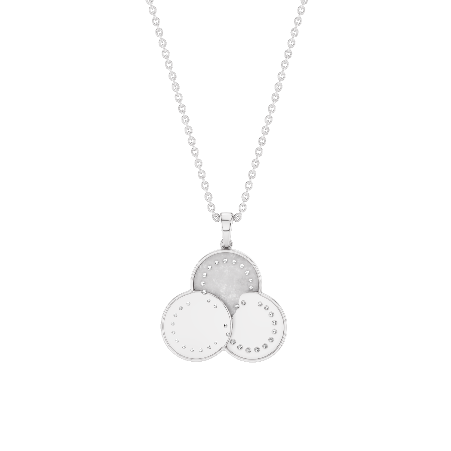 Chiclove, Feng Shui Pendant, White Gold