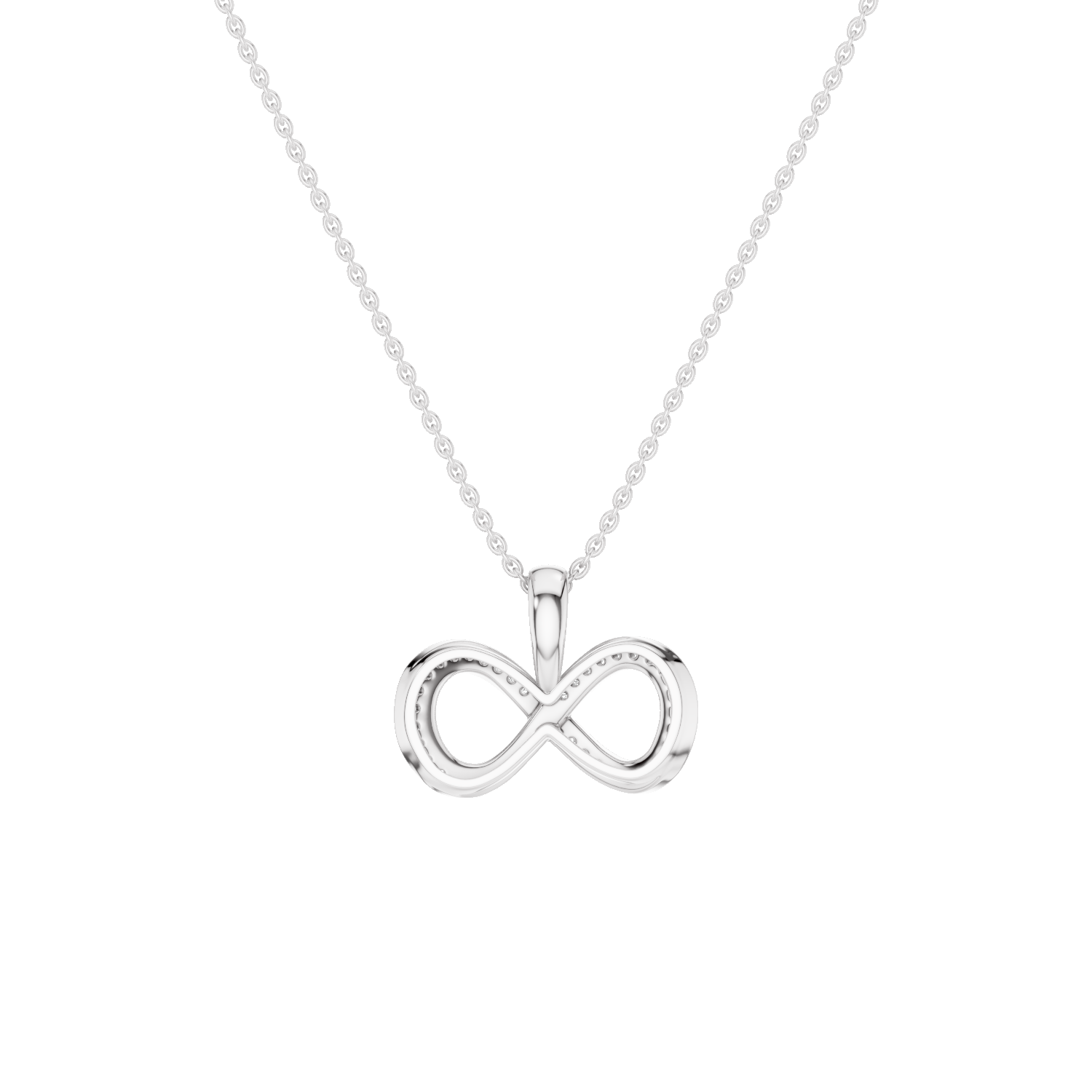 Infinitia, Infinity Pendant, White Gold