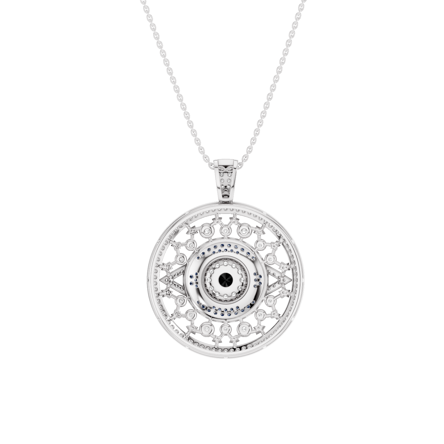 Occulux, Evil Eye Pendant, White Gold