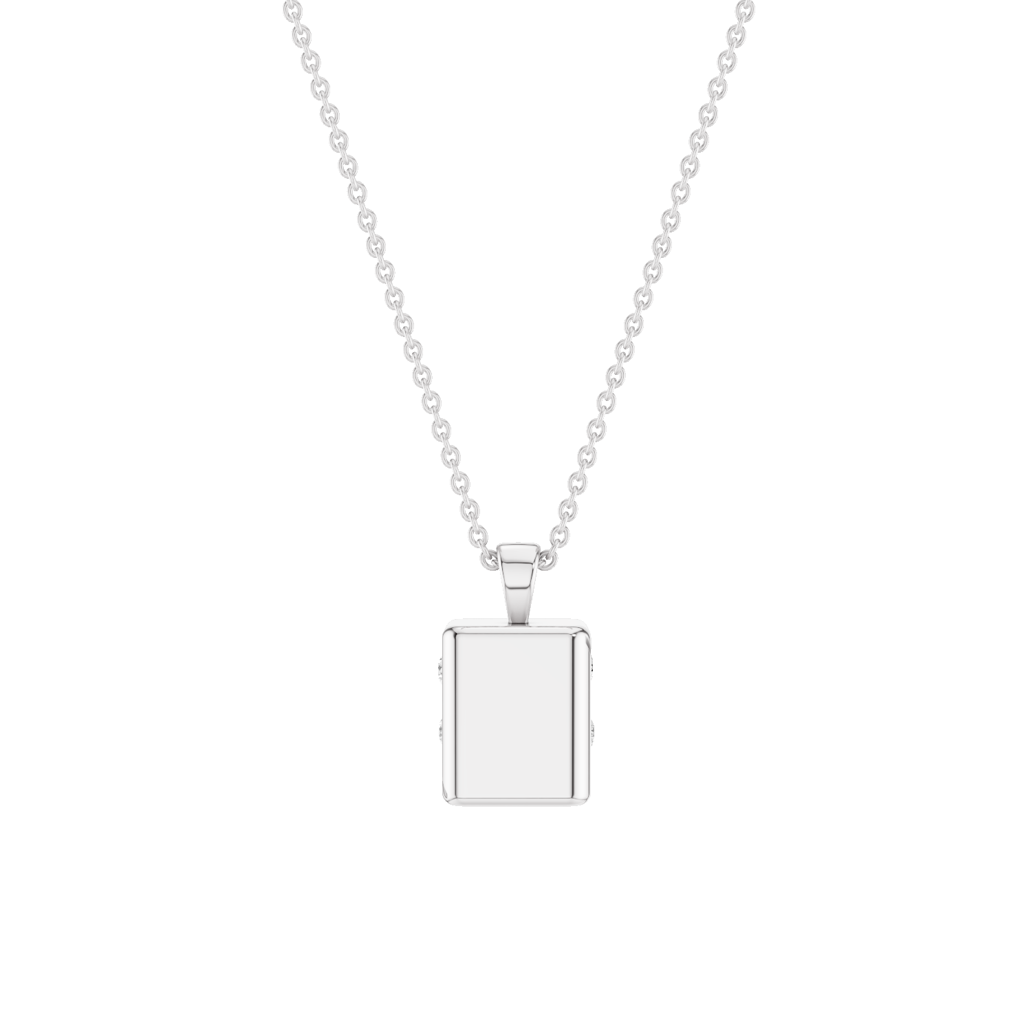 Risket, Dice Pendant, White Gold