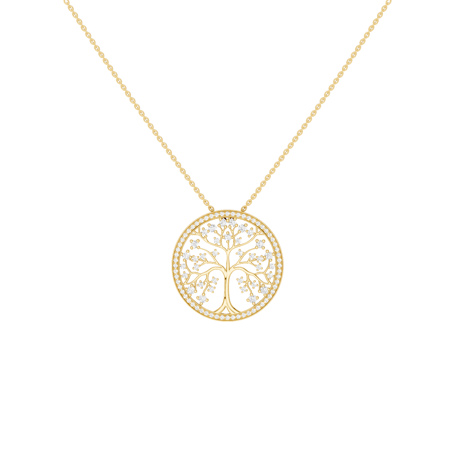 Arbora, Tree of Life Pendant, Gold