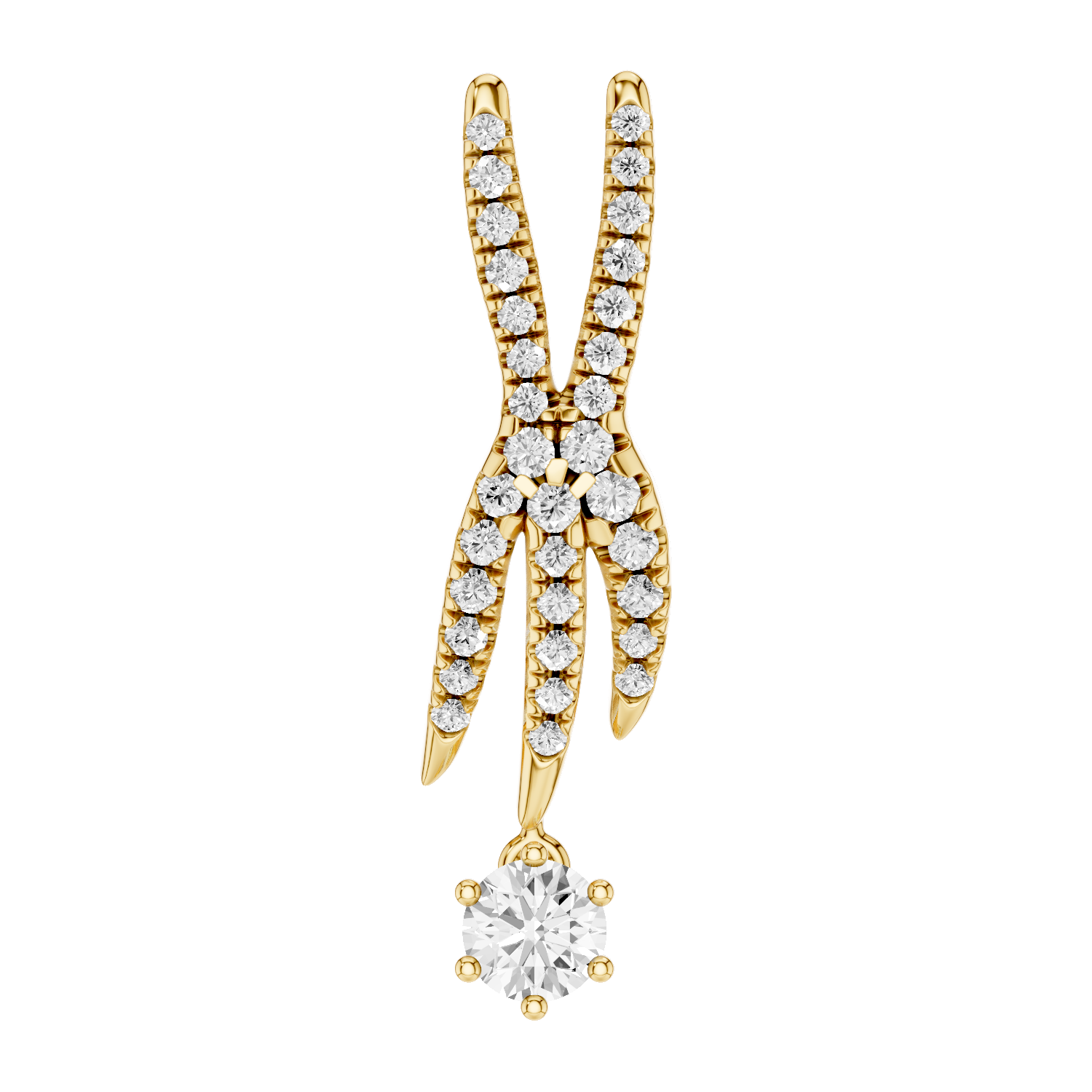Lightfoot, Rabbit’s Foot Pendant, Gold