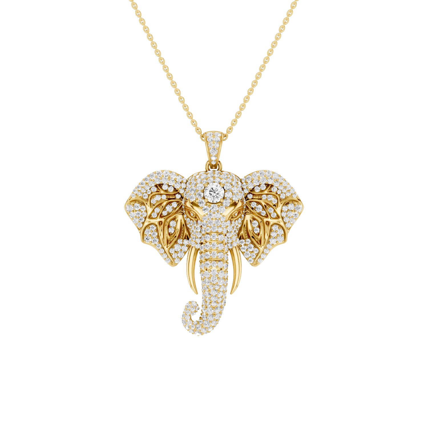 Varana, Elephant Pendant, Gold