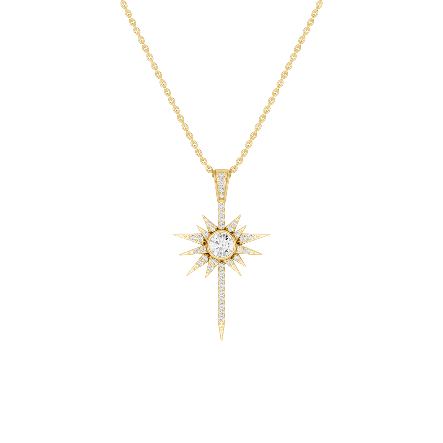 Skyglint, Shooting Star Pendant, Gold