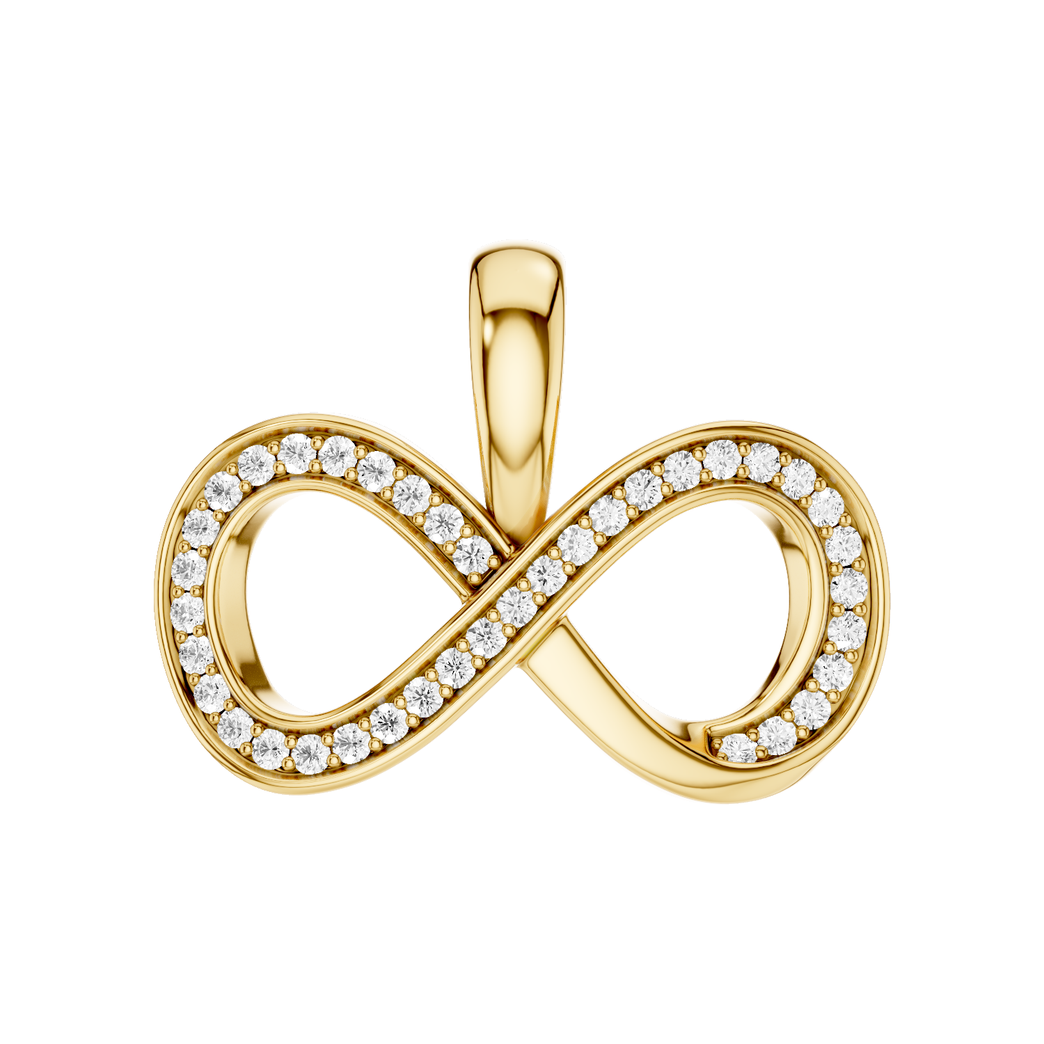Infinitia, Infinity Pendant, Gold