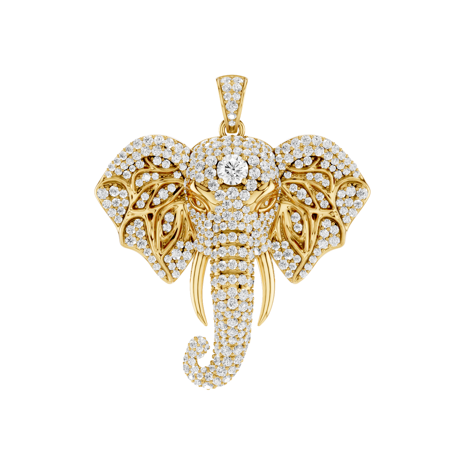 Varana, Elephant Pendant, Gold