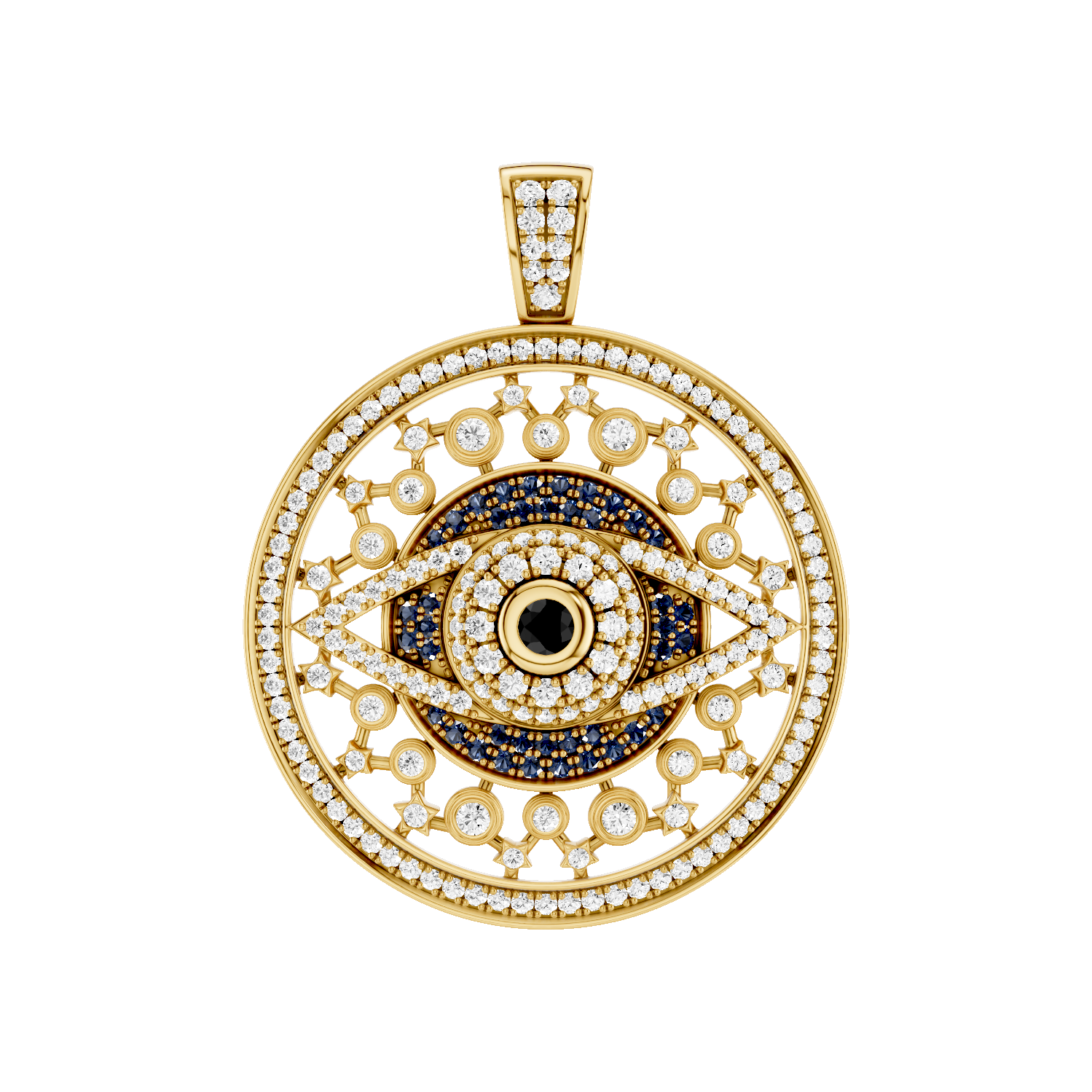 Occulux, Evil Eye Pendant, Gold