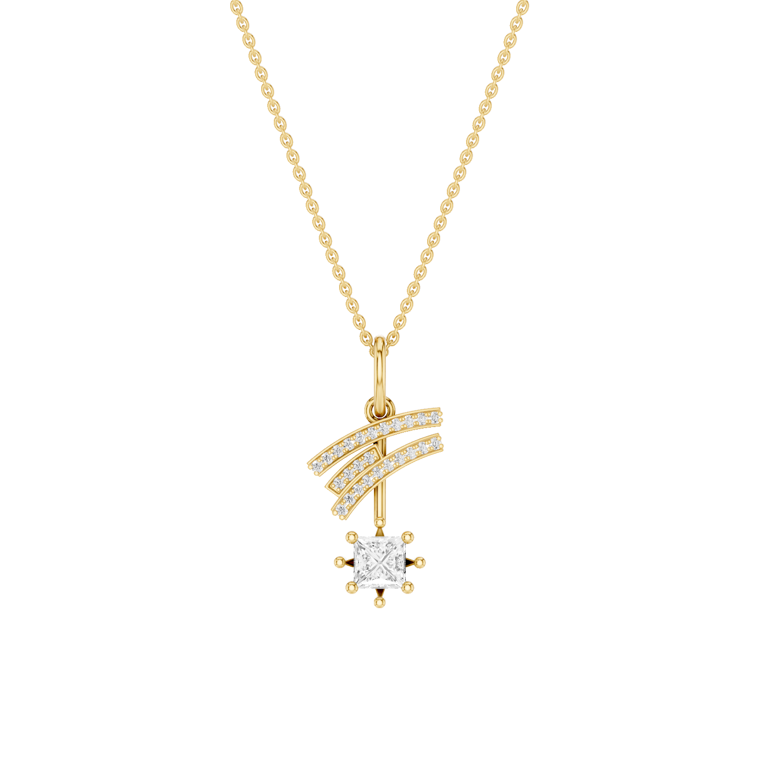 Stellarr, Shooting Star Pendant, Gold