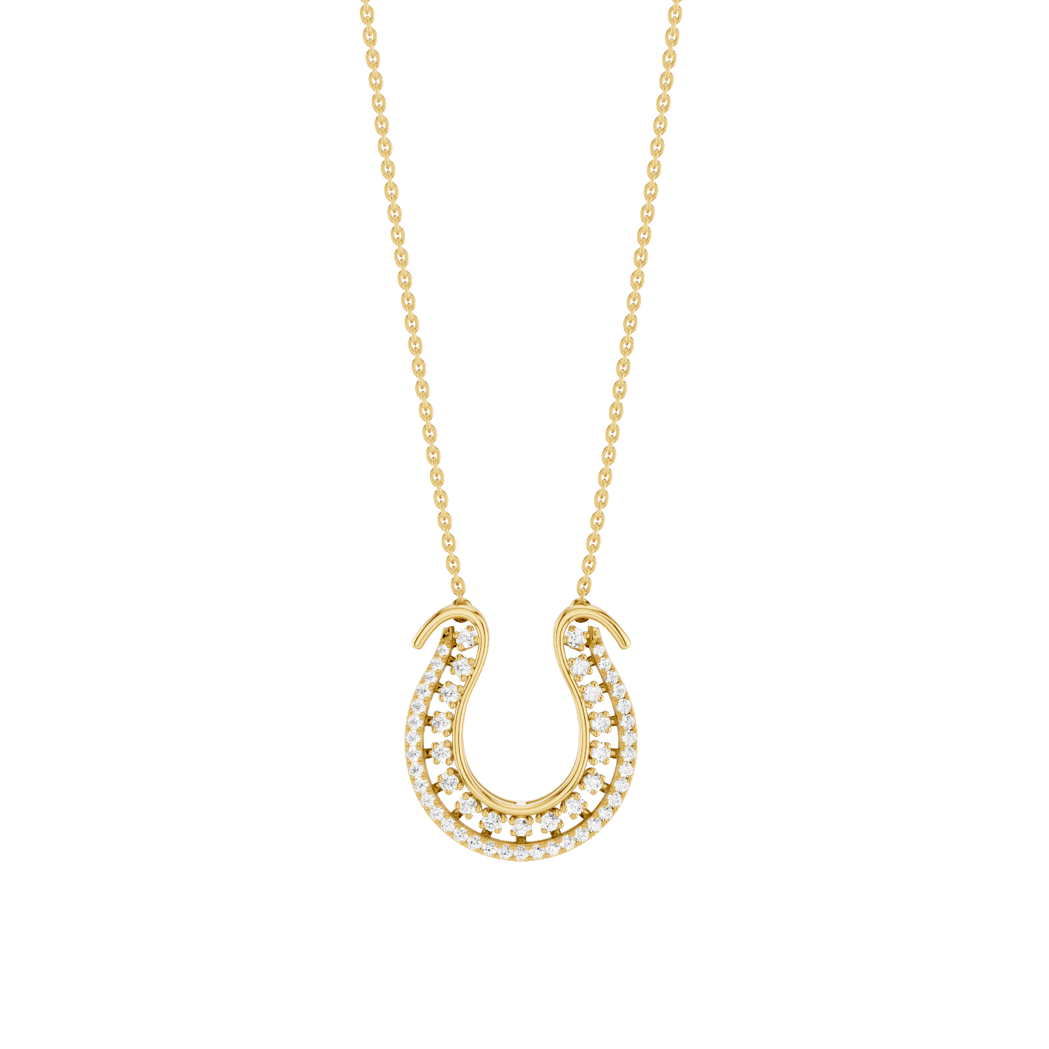 Luckspur, Horseshoe Pendant, Gold