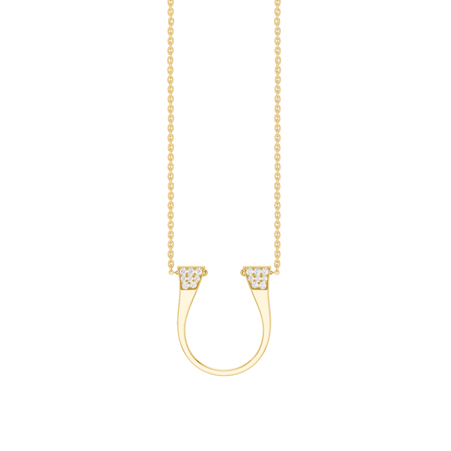 II, Horseshoe, Pendant, Gold