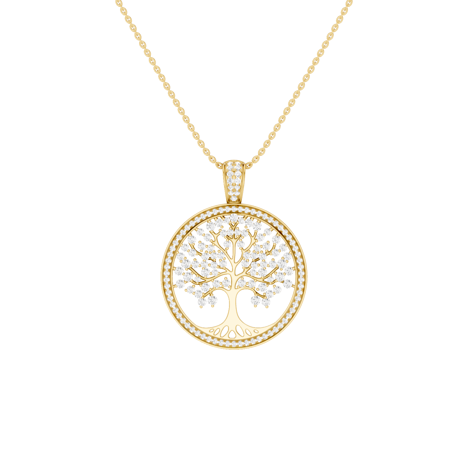 Vita, Tree of Life Pendant, Gold