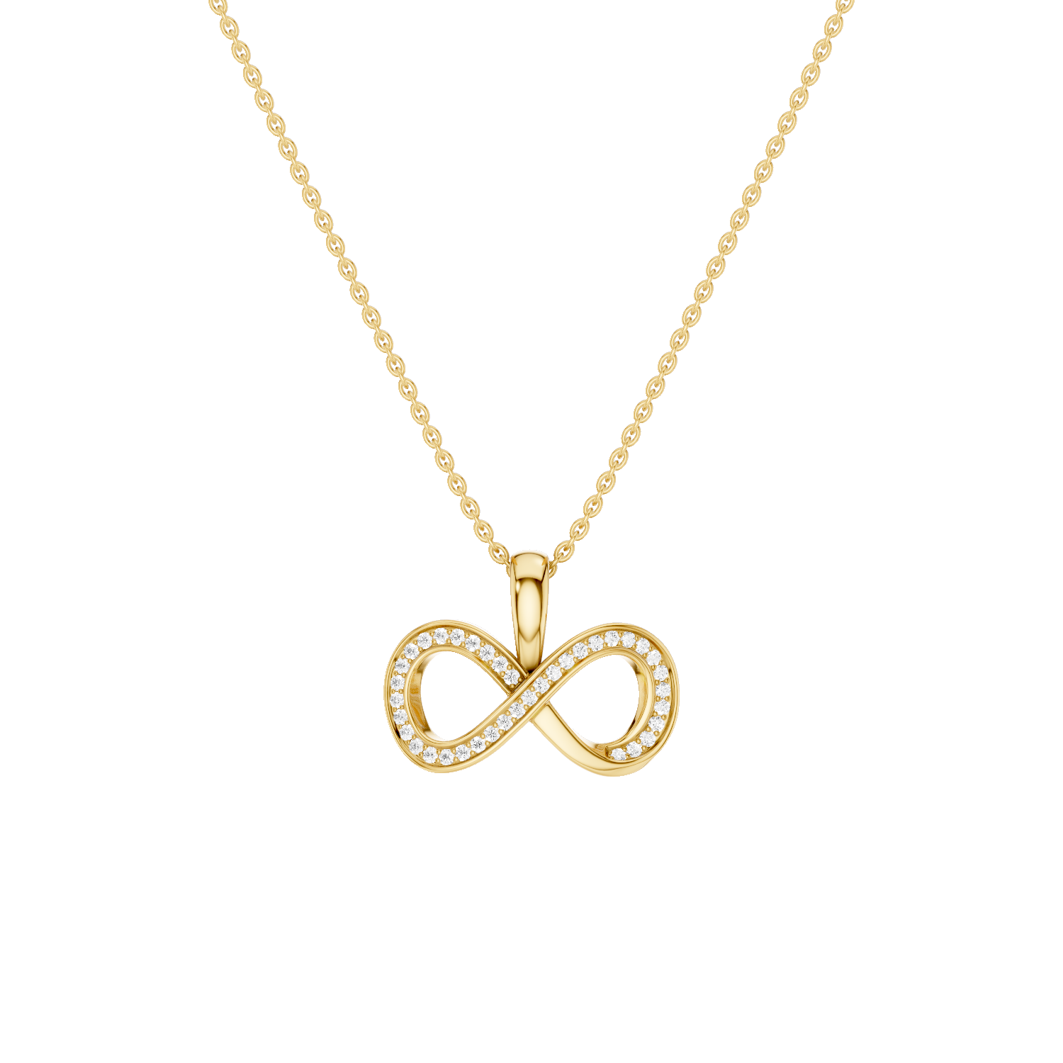 Infinitia, Infinity Pendant, Gold