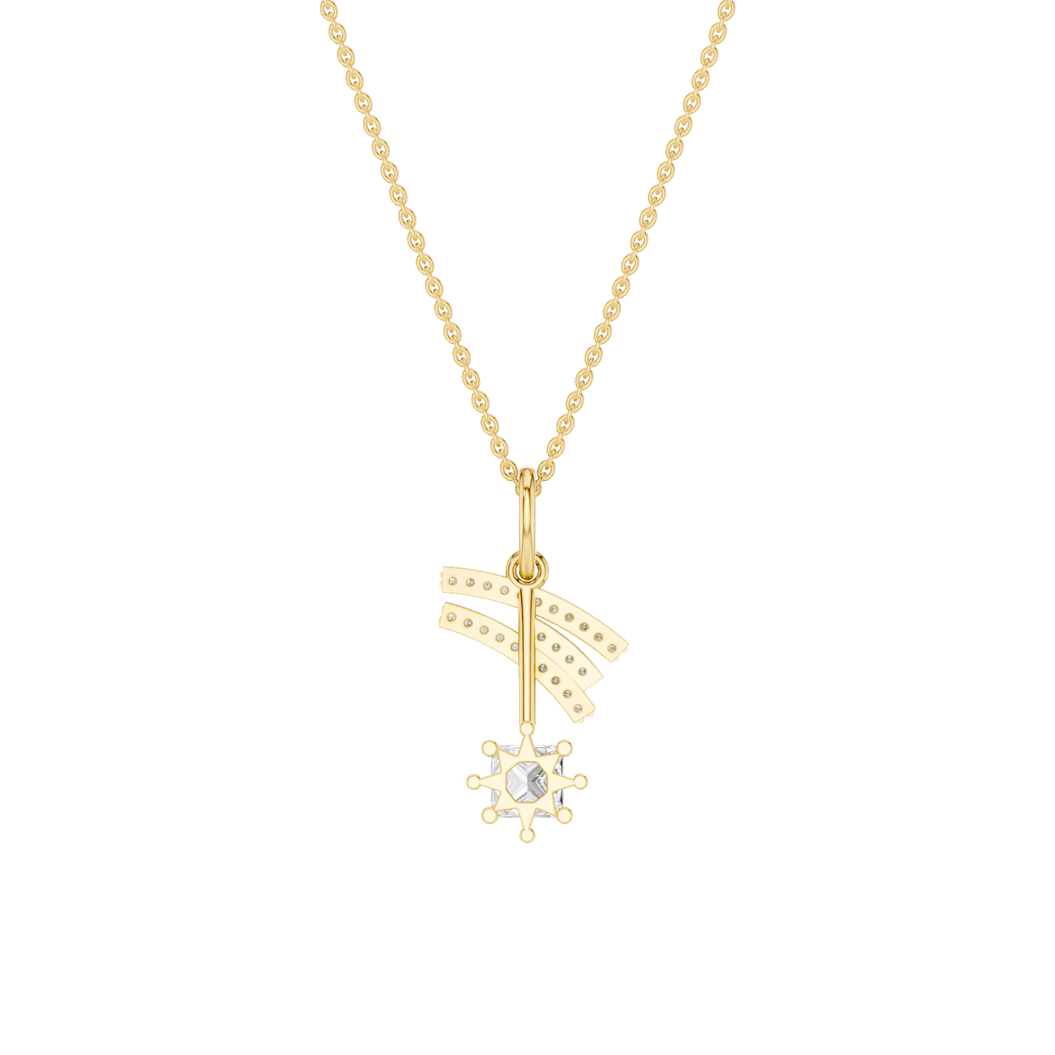 Stellarr, Shooting Star Pendant, Gold