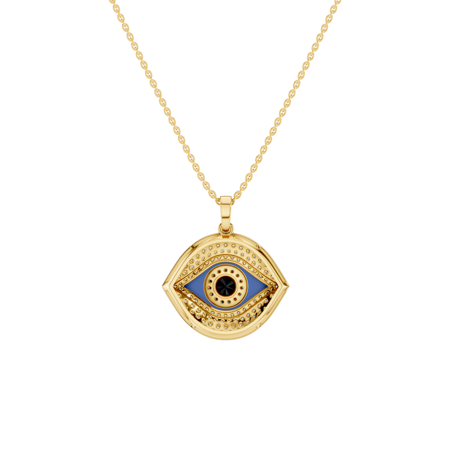 Iris, Evil Eye Pendant, Gold