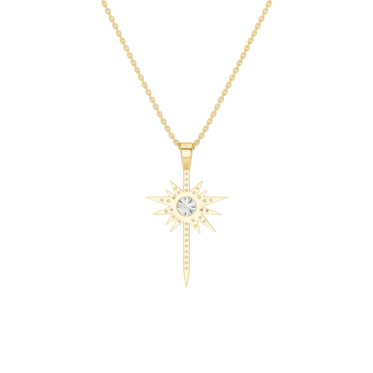 Skyglint, Shooting Star Pendant, Gold