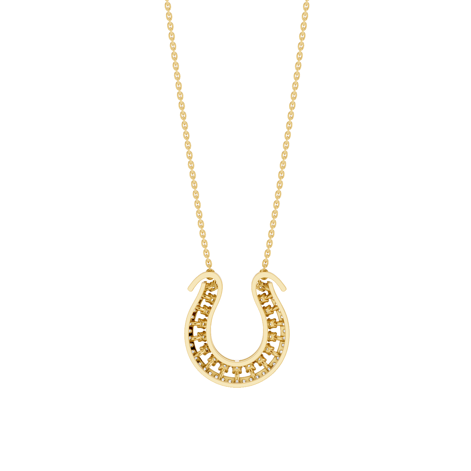 Luckspur, Horseshoe Pendant, Gold